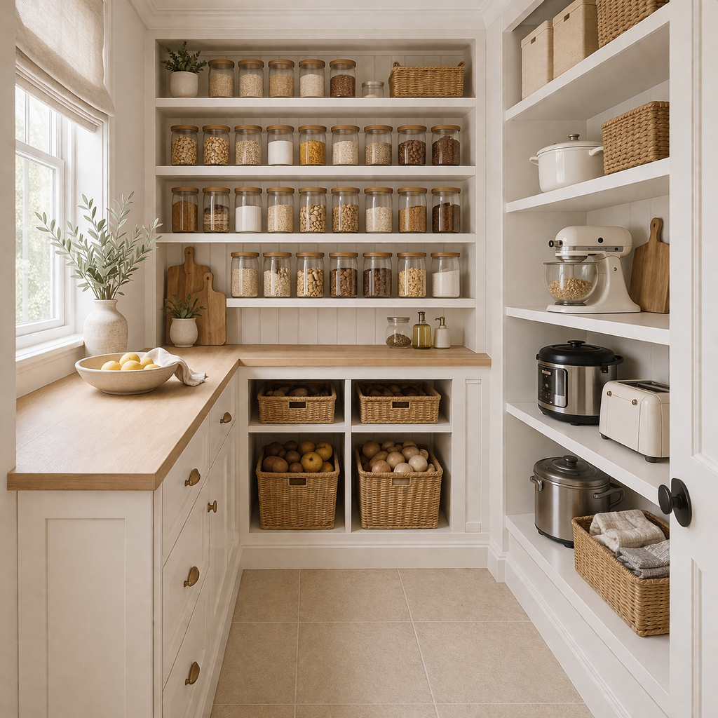 Beautifully organized pantry